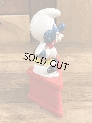 70年代頃のピエロのスマーフのビンテージのPVCフィギュア