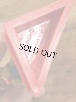 70’sのプレゼントを持ったスマーフのヴィンテージの台座付きPVC製フィギュア