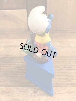 80年代頃のゴルフをしているスマーフのビンテージのPVCフィギュア