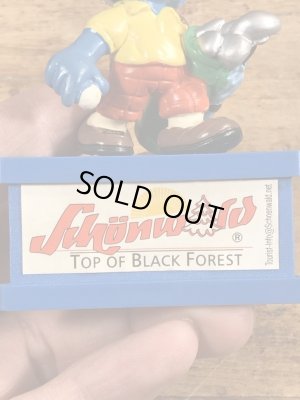 80’sのゴルフをしているスマーフのヴィンテージのPVC製フィギュア