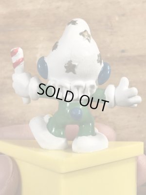 70年代頃のピエロのスマーフのビンテージのPVCフィギュア