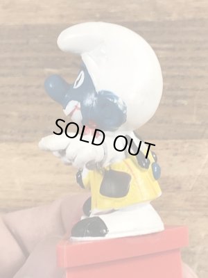 70年代頃のピエロのスマーフのビンテージのPVCフィギュア