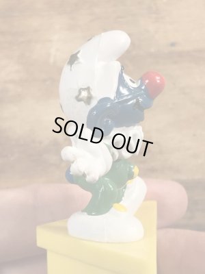 70年代頃のピエロのスマーフのビンテージのPVCフィギュア