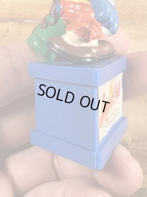 80’sのゴルフをしているスマーフのヴィンテージのPVC製フィギュア