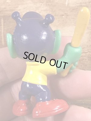 80年代頃の野球をしているアストロスニックのビンテージのPVCフィギュア