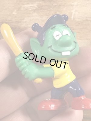 80年代頃の野球をしているアストロスニックのビンテージのPVCフィギュア