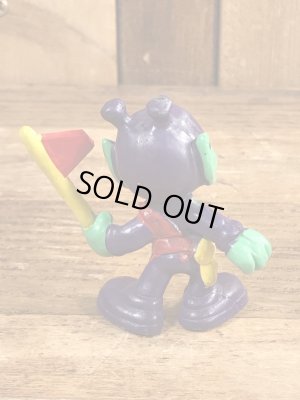 80’sの旗を持ったアストロスニックのヴィンテージのPVC製フィギュア