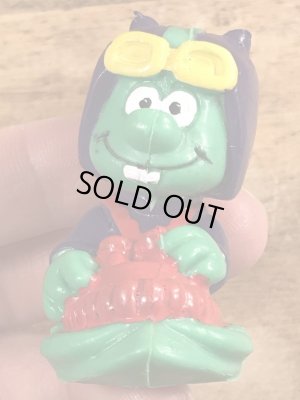 80年代頃のそりをしているビンテージのPVCフィギュア