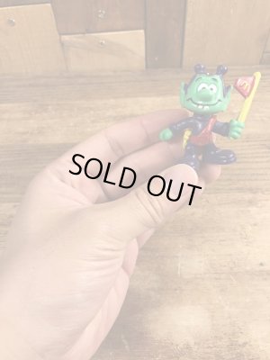 80’sの旗を持ったアストロスニックのヴィンテージのPVC製フィギュア