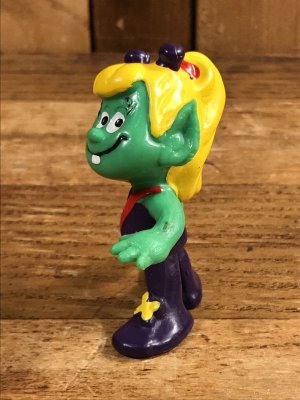 80’sの女の子のアストロスニックのヴィンテージのPVC製フィギュア