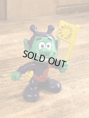 80年代頃のフラッグを持ったアストロスニックのビンテージのPVCフィギュア