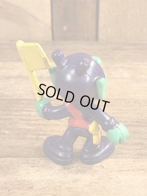 80’sの旗を持ったアストロスニックのヴィンテージのPVC製フィギュア