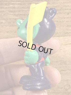 80’sの旗を持ったアストロスニックのヴィンテージのPVC製フィギュア