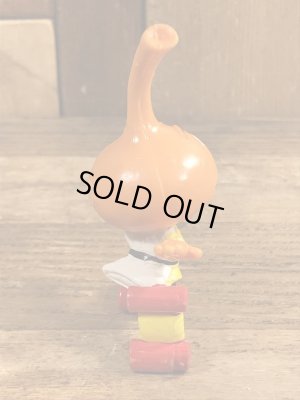 80’sのローラースケートをしているスノークスのヴィンテージのPVC製フィギュア