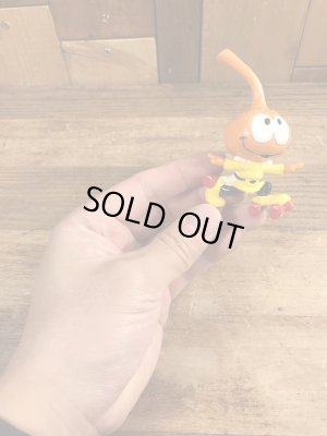 80年代頃のローラースケートをしているスノークスのビンテージのPVCフィギュア