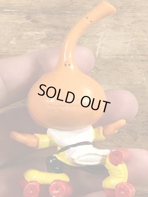 80年代頃のローラースケートをしているスノークスのビンテージのPVCフィギュア