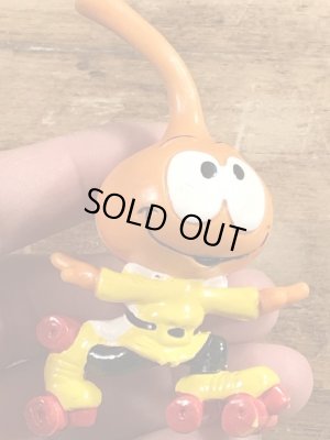 80年代頃のローラースケートをしているスノークスのビンテージのPVCフィギュア