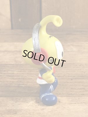 80年代頃のヘッドホンをしているスノークスのビンテージのPVCフィギュア