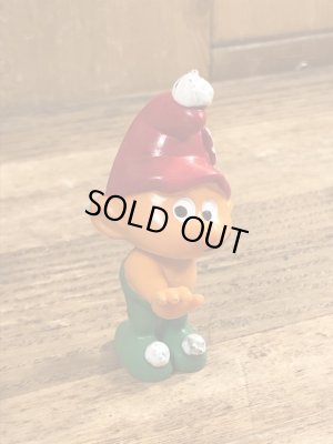 70年代頃のスマーフに似たグノームファミリーのビンテージのPVCフィギュア