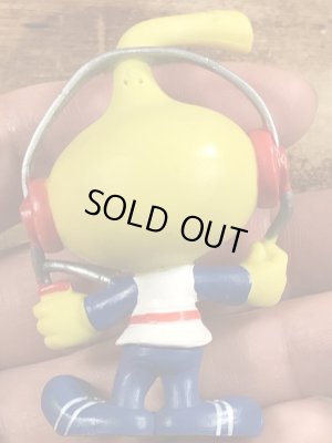 80年代頃のヘッドホンをしているスノークスのビンテージのPVCフィギュア