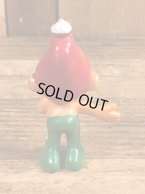 70’sのスマーフによく似たグノームファミリーのヴィンテージのPVC製フィギュア