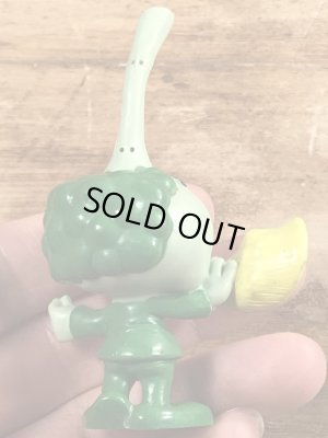 80年代頃のホーンを吹いたスノークスのヴィンテージのPVC製フィギュア