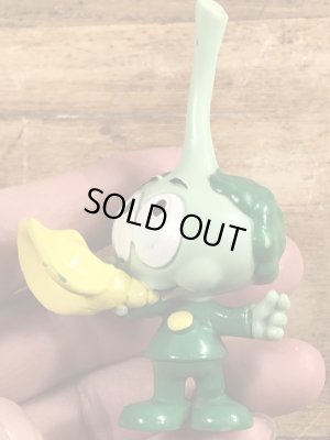 80年代頃のほら貝を吹いたスノークスのビンテージのPVCフィギュア