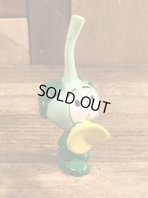 80年代頃のほら貝を吹いたスノークスのビンテージのPVCフィギュア