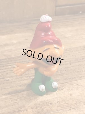 70年代頃のスマーフに似たグノームファミリーのビンテージのPVCフィギュア