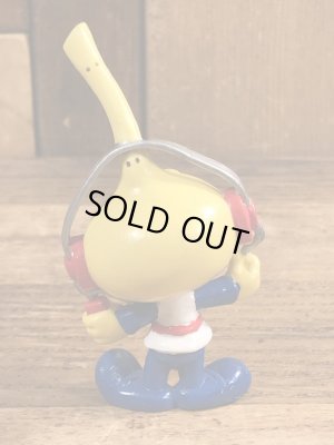 80’sのヘッドホンをしているスノークスのヴィンテージのPVC製フィギュア