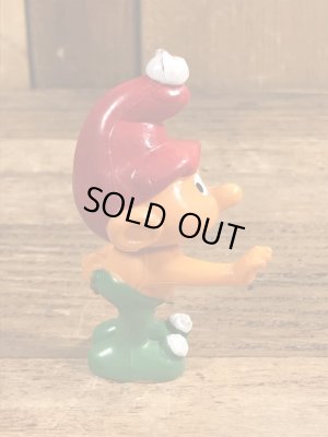 70年代頃のスマーフに似たグノームファミリーのビンテージのPVCフィギュア