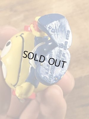 80’sのヘッドホンをしているスノークスのヴィンテージのPVC製フィギュア