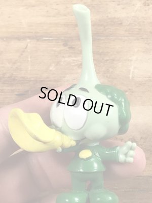 80年代頃のホーンを吹いたスノークスのヴィンテージのPVC製フィギュア