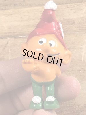 70年代頃のスマーフに似たグノームファミリーのビンテージのPVCフィギュア