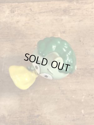 80年代頃のほら貝を吹いたスノークスのビンテージのPVCフィギュア