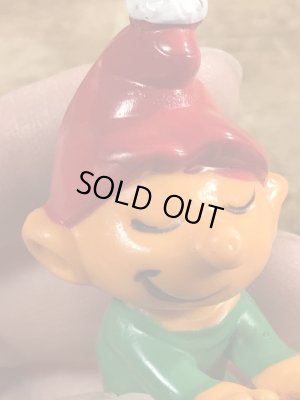 70年代頃のスマーフによく似たグノームファミリーのビンテージのPVCフィギュア