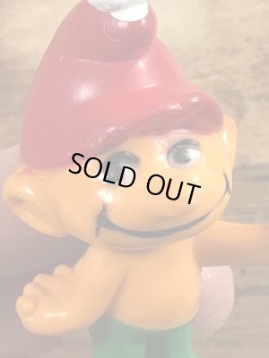 70年代頃のテニスをしているグノームファミリーのビンテージのPVCフィギュア