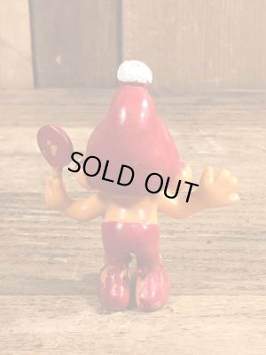 70’sのキャンディを持ったグノームファミリーのヴィンテージのPVC製フィギュア