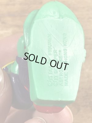 80’sのそりをしているアストロスニックのヴィンテージのPVC製フィギュア