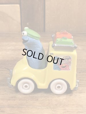 80’sのセサミストリートのクッキーモンスターのヴィンテージのダイキャストミニカー