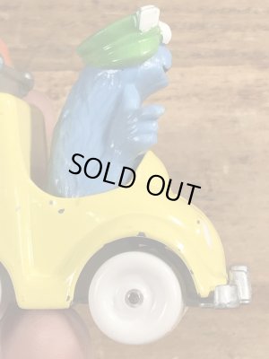 80’sのセサミストリートのクッキーモンスターのヴィンテージのダイキャストミニカー