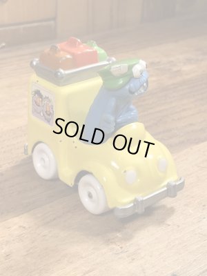 80年代頃のセサミストリートのクッキーモンスターのビンテージのミニカー