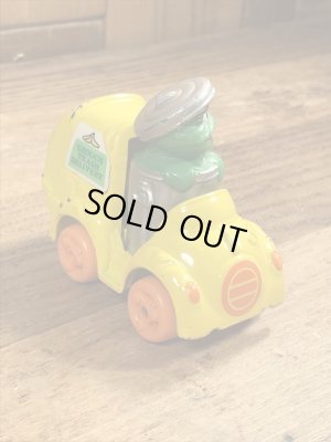 80年代頃のセサミストリートのオスカーのビンテージのミニカー