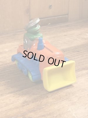 80年代頃のセサミストリートのオスカーのビンテージのミニカー