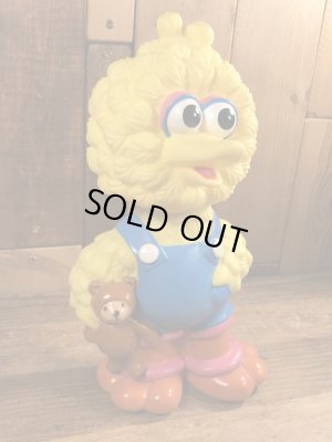 90年代頃のセサミストリートのベイビービッグバードのビンテージのコインバンク