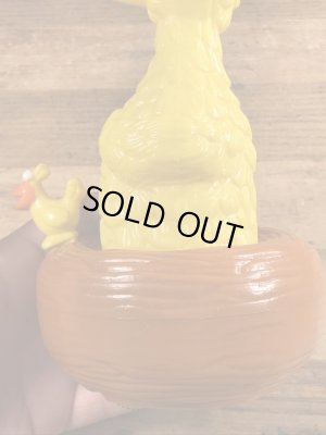 90’sのセサミストリートのビッグバードのヴィンテージのプラスチックトイ