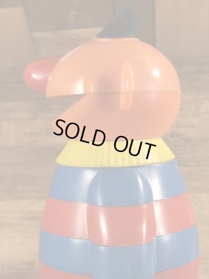 70年代頃のセサミストリートのアーニーのビンテージのスタッキングトイ