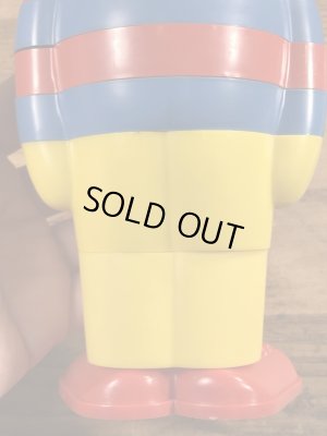 70’sのセサミストリートのアーニーのヴィンテージのスタッキングトイ