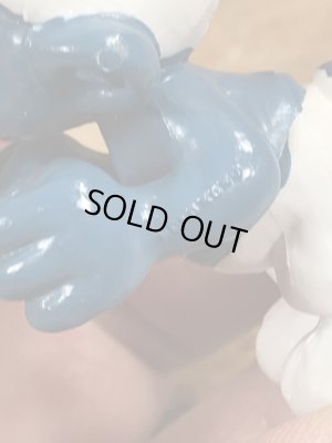 80年代頃のスマーフのビンテージのPVCフィギュア