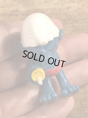 80年代頃のスマーフのビンテージのPVCフィギュア